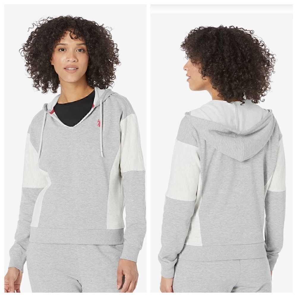U.S‎ Polo assn Sweatshirt Womens Size large hoodie Color block pullover New